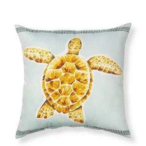 Sonoma Goods For Life® 17" x 17" Turtle Outdoor Pillow set of 2 NWT